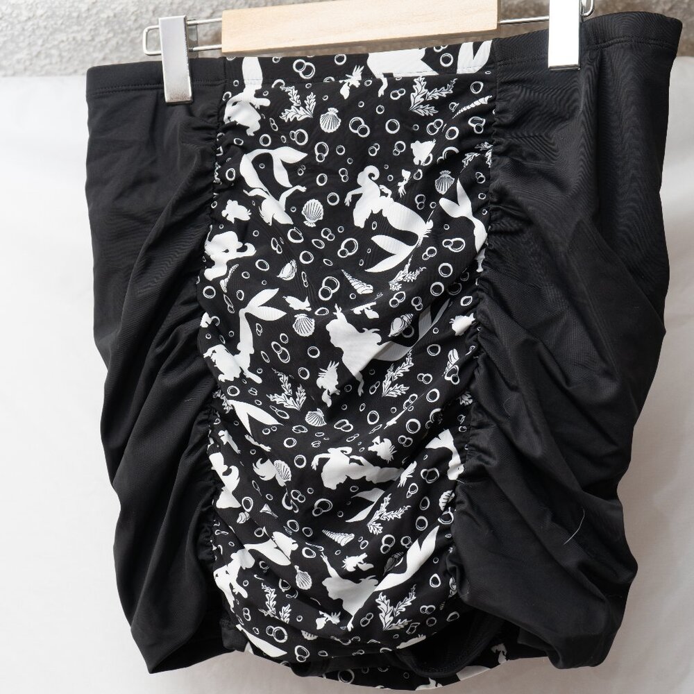 Torrid Disney Black/White Little Mermaid Women’s Swim Bottoms